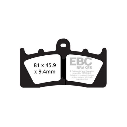 Plaquettes de freins EBC Sinter Métal Fritté avant