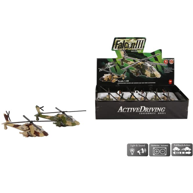 Kampfhubschrauber 1:88 - 1 Stück - verschiedene Modelle