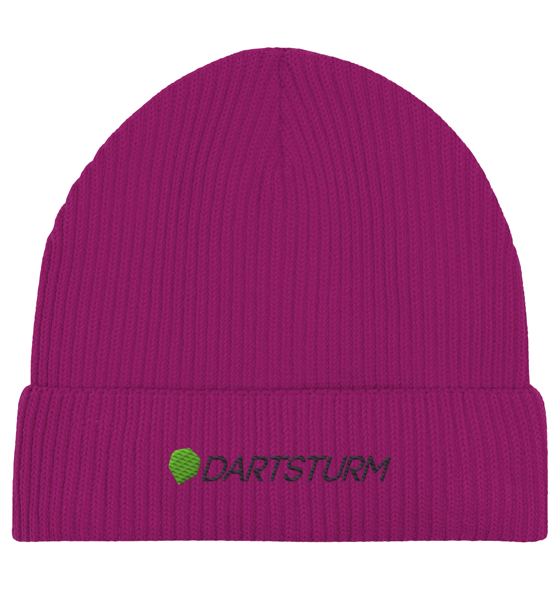 DartSturm - Logo Schwarz Fisherman Beanie
