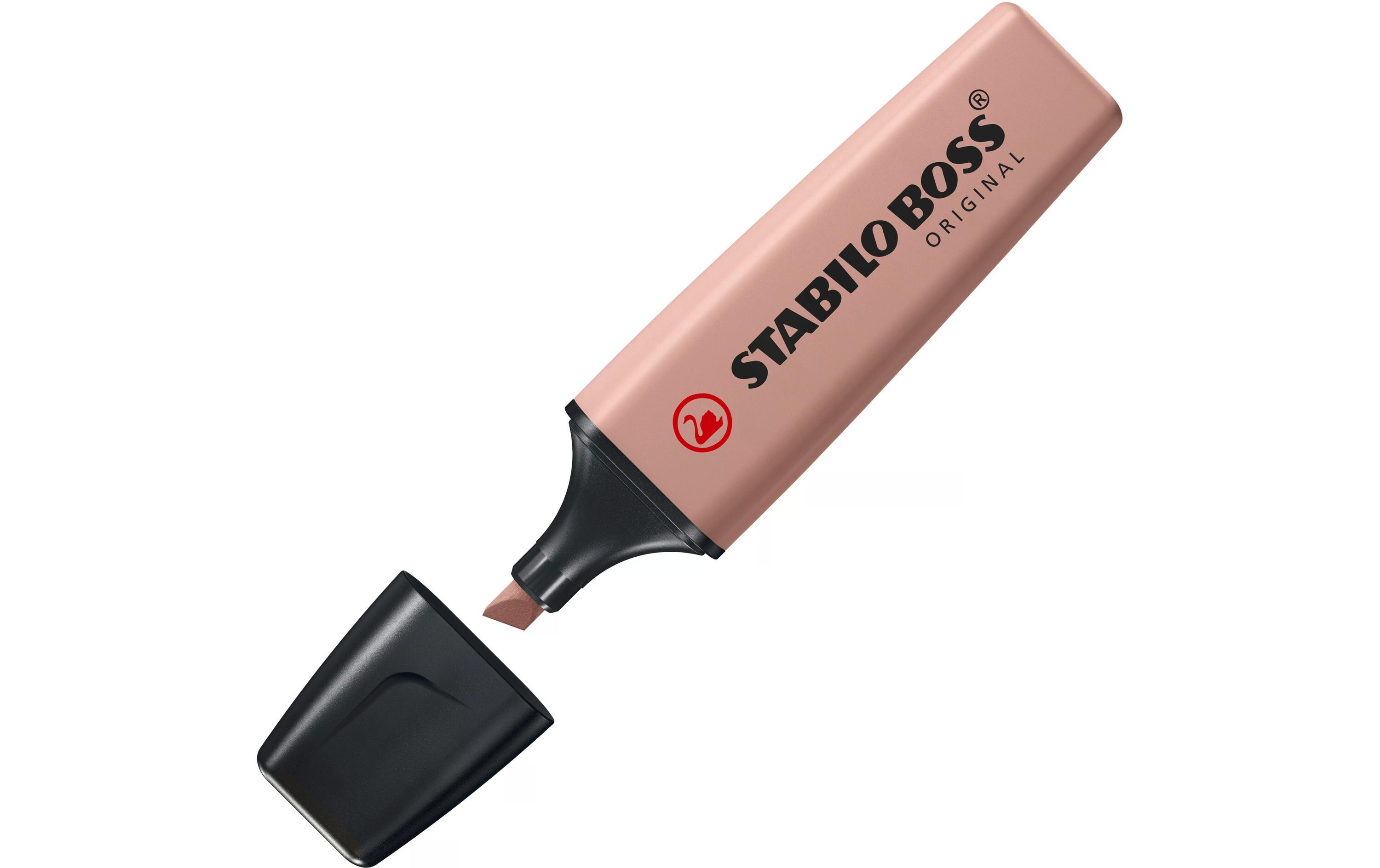 Textmarker BOSS ORIGINAL NatureColors 4er SetLeuchtmarker mit Keilspitze