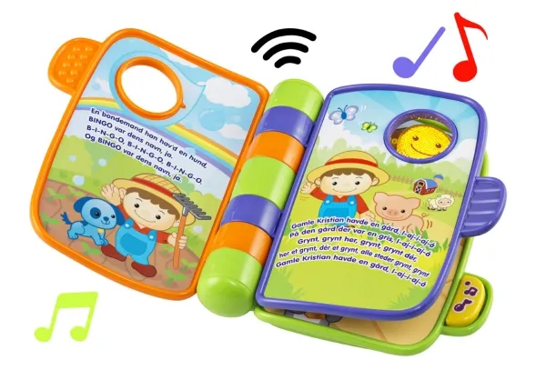 Vtech Baby Rim- og opdagelsesbog DK