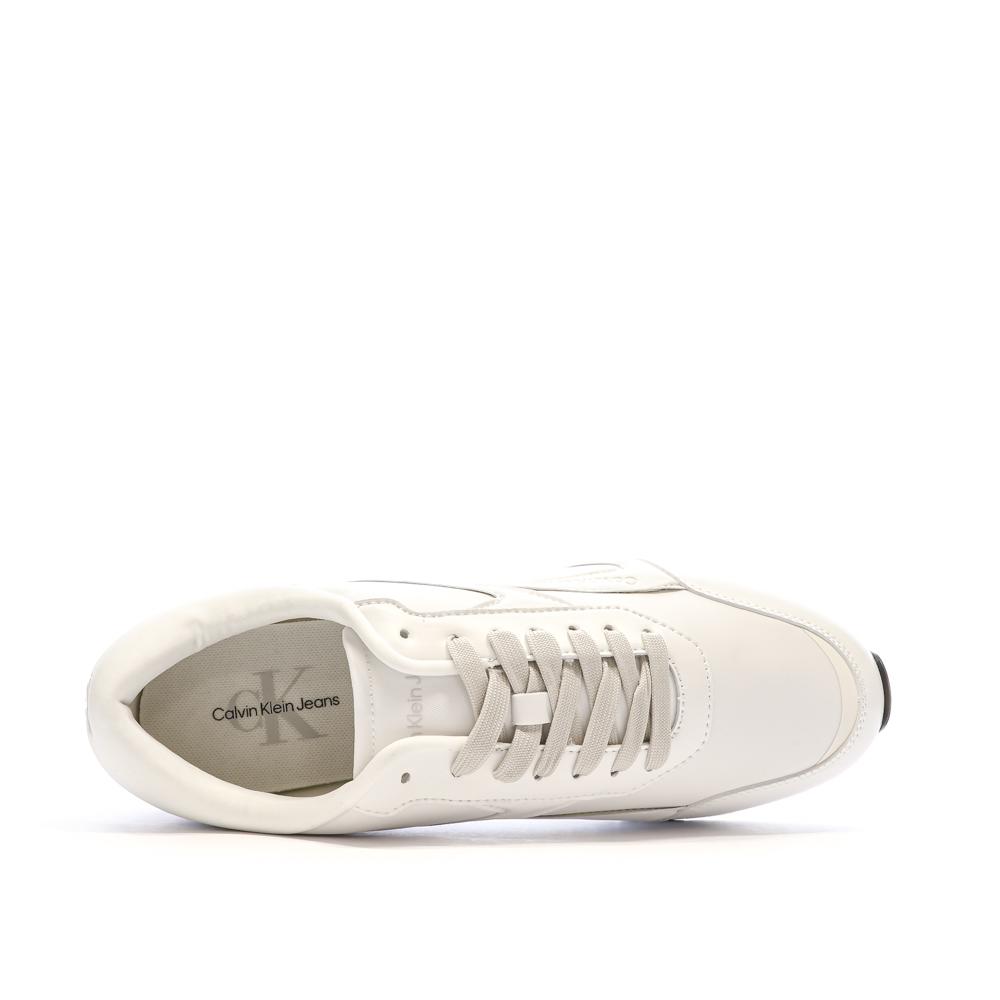Calvin Klein Jeans Baskets Blanches Homme Calvin Klein Jeans Retro Runner
