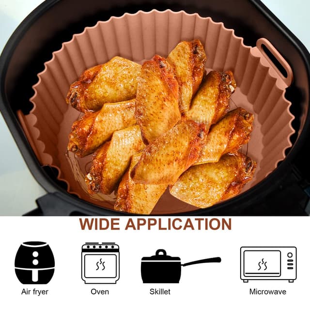 Air Fryer silikoneskål Brun