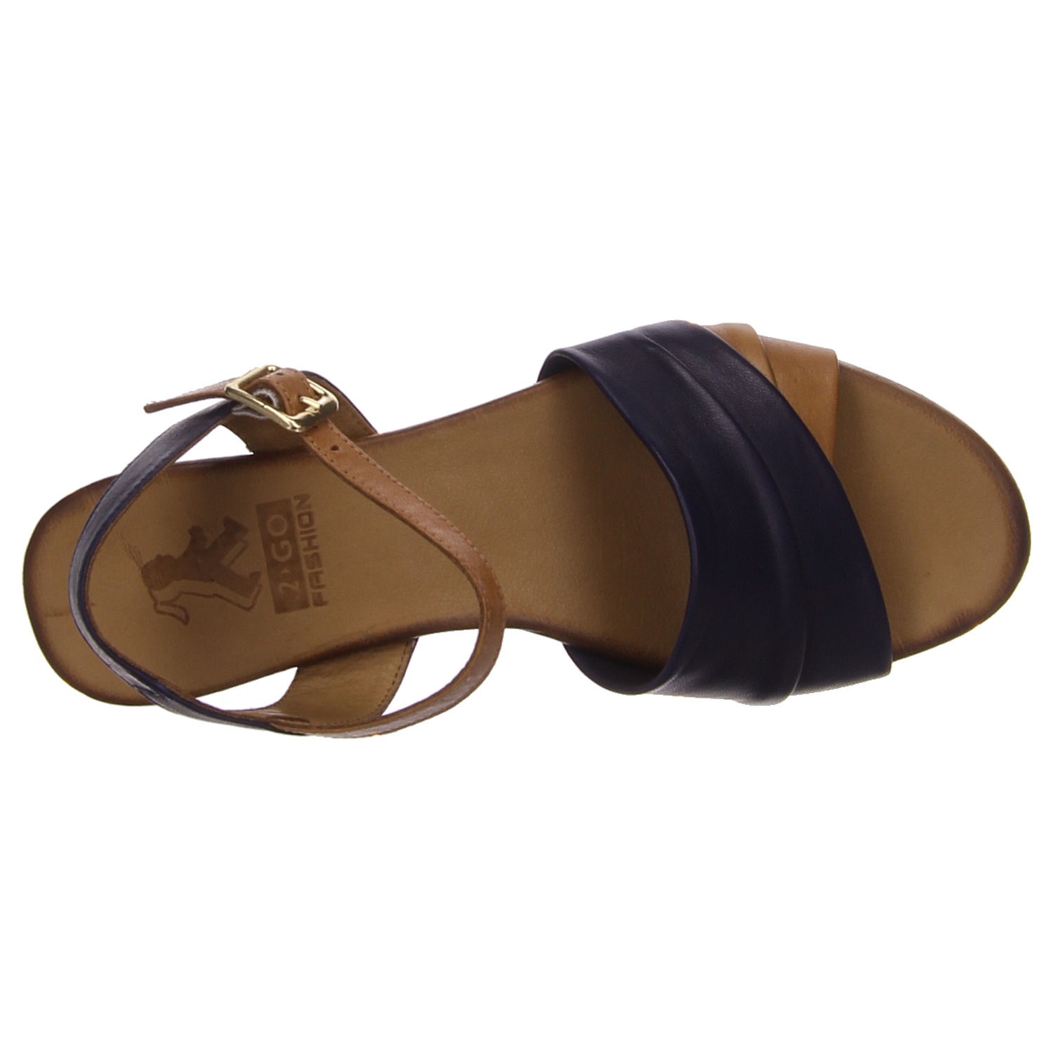 2 Go Damensandalette blau blau
