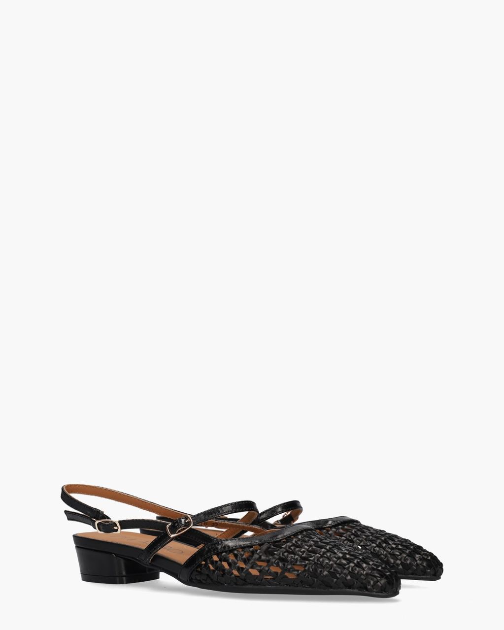Di Lauro Dante Zwart Dames Slingbackpumps