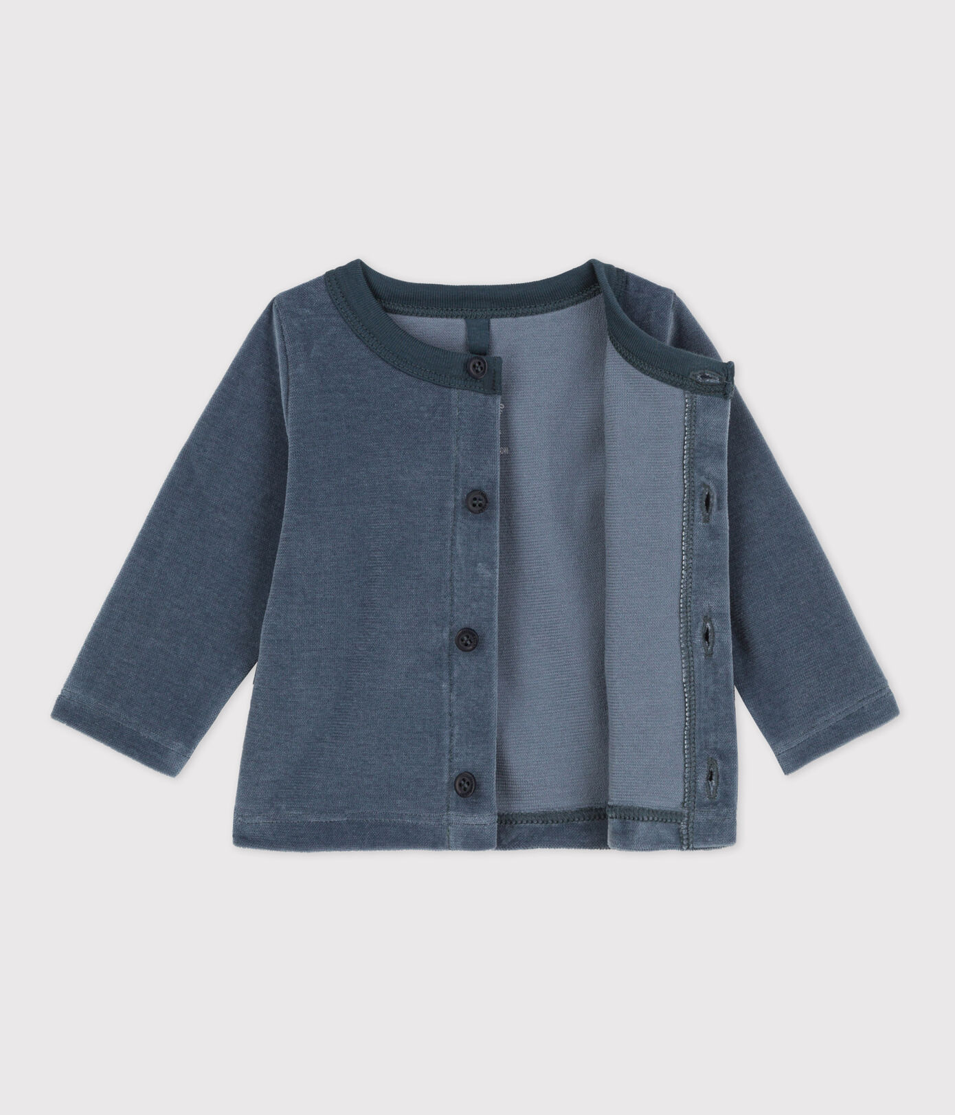 Cardigan en velours bébé en coton
