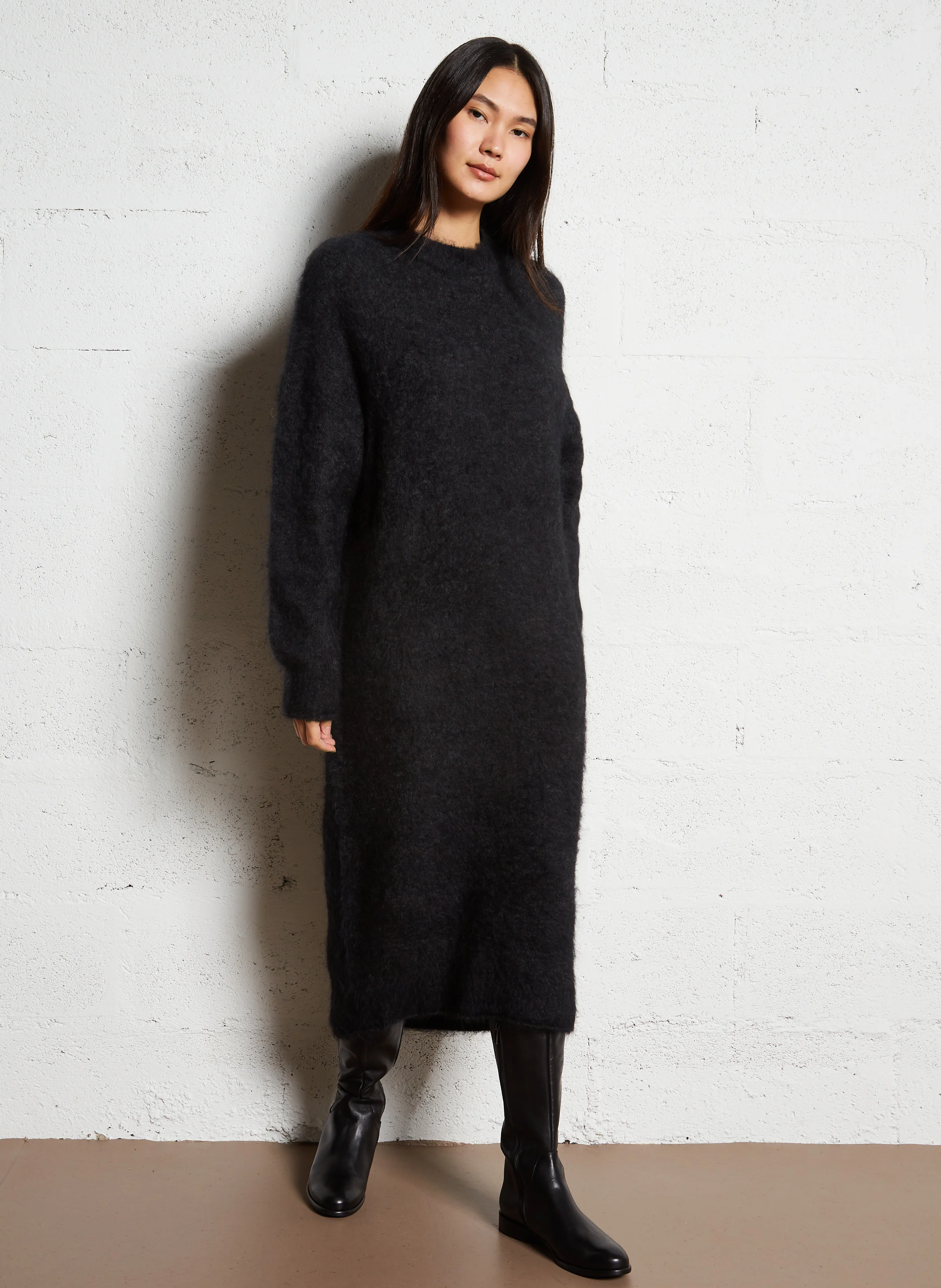 LAUREN - Bottes hautes en cuir | Noir