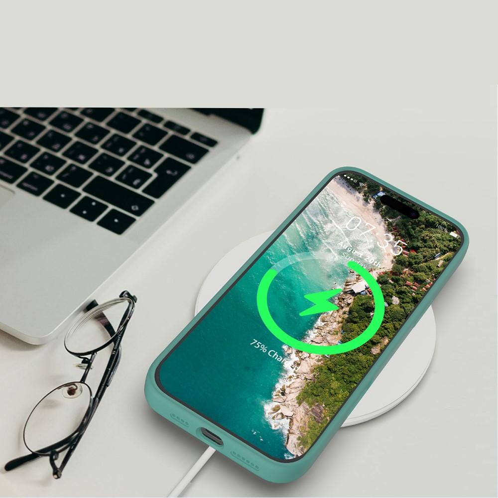 iPhone 16 Pro Max Silikon Case Hülle - Rosa
