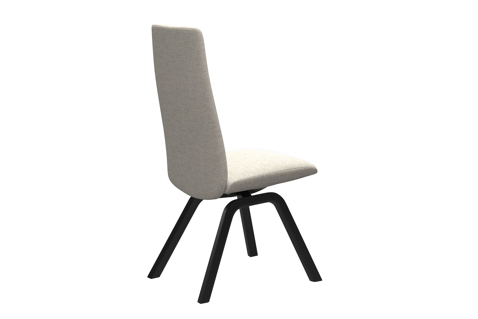 Chilli spisestol Tekstil Peony - Light Beige - Sort