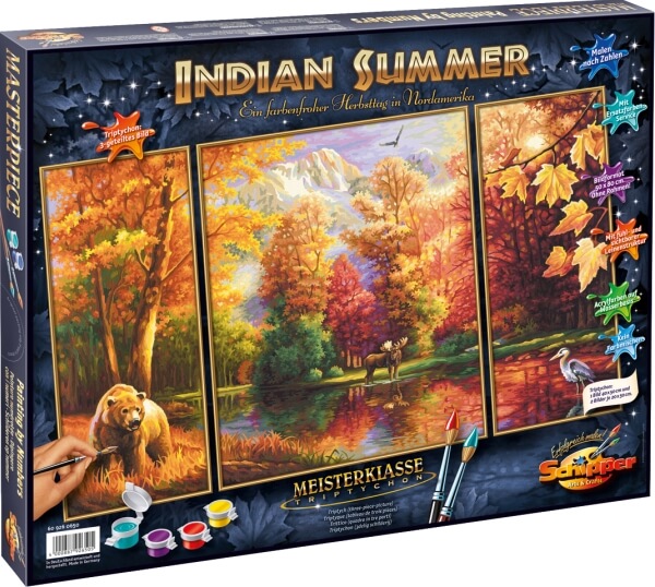 Malen nach Zahlen - Indian Summer (Triptychon)