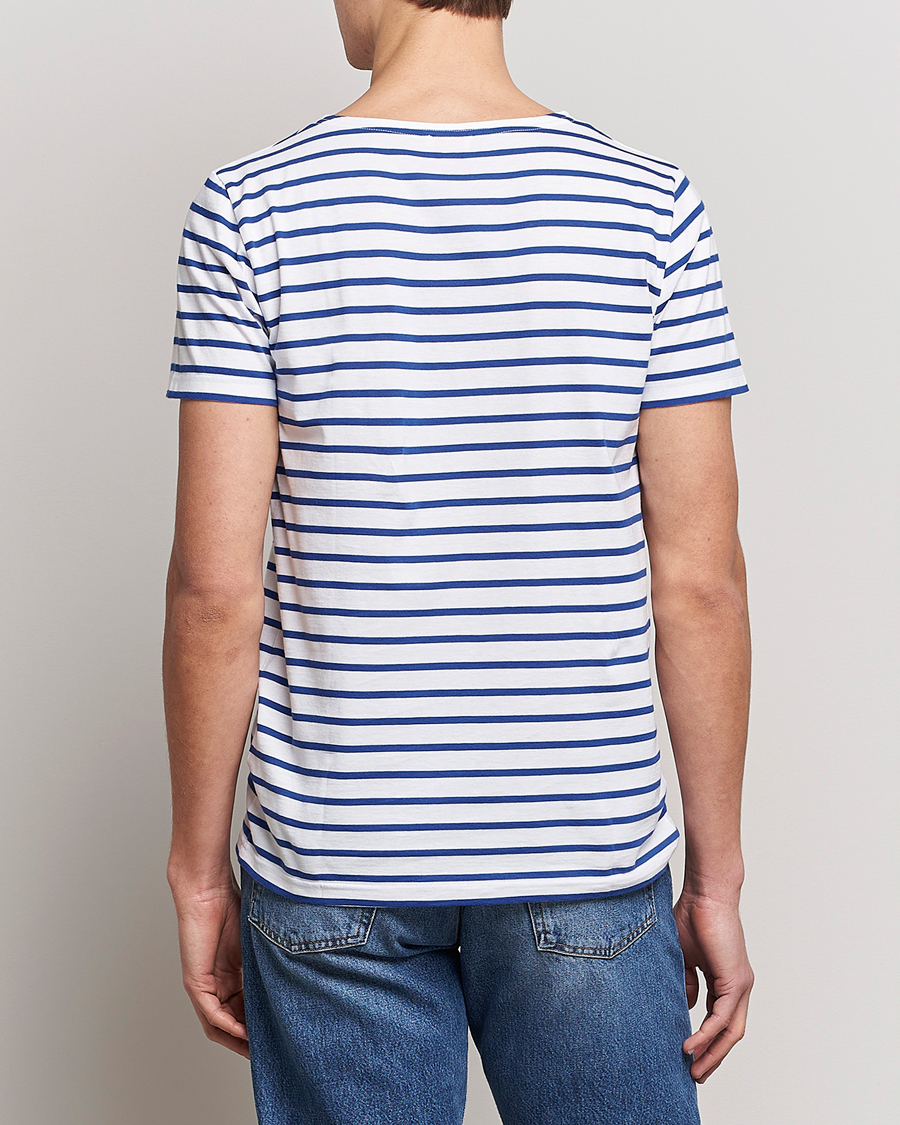 Armor-lux Hoëdic Boatneck Héritage Stripe T-shirt White/Blue
