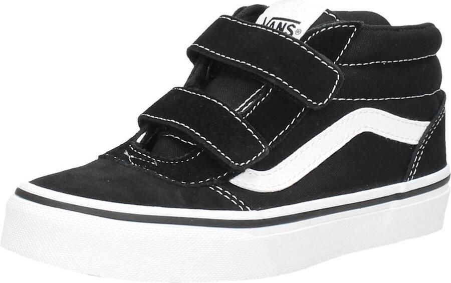 Vans YT Ward Mid V (SUEDE CANVAS)BLACK WHITE Sneakers Unisex