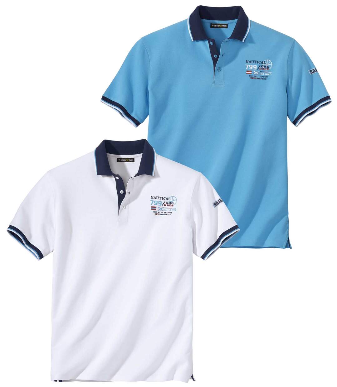 Lot de 2 Polos Nautical Race