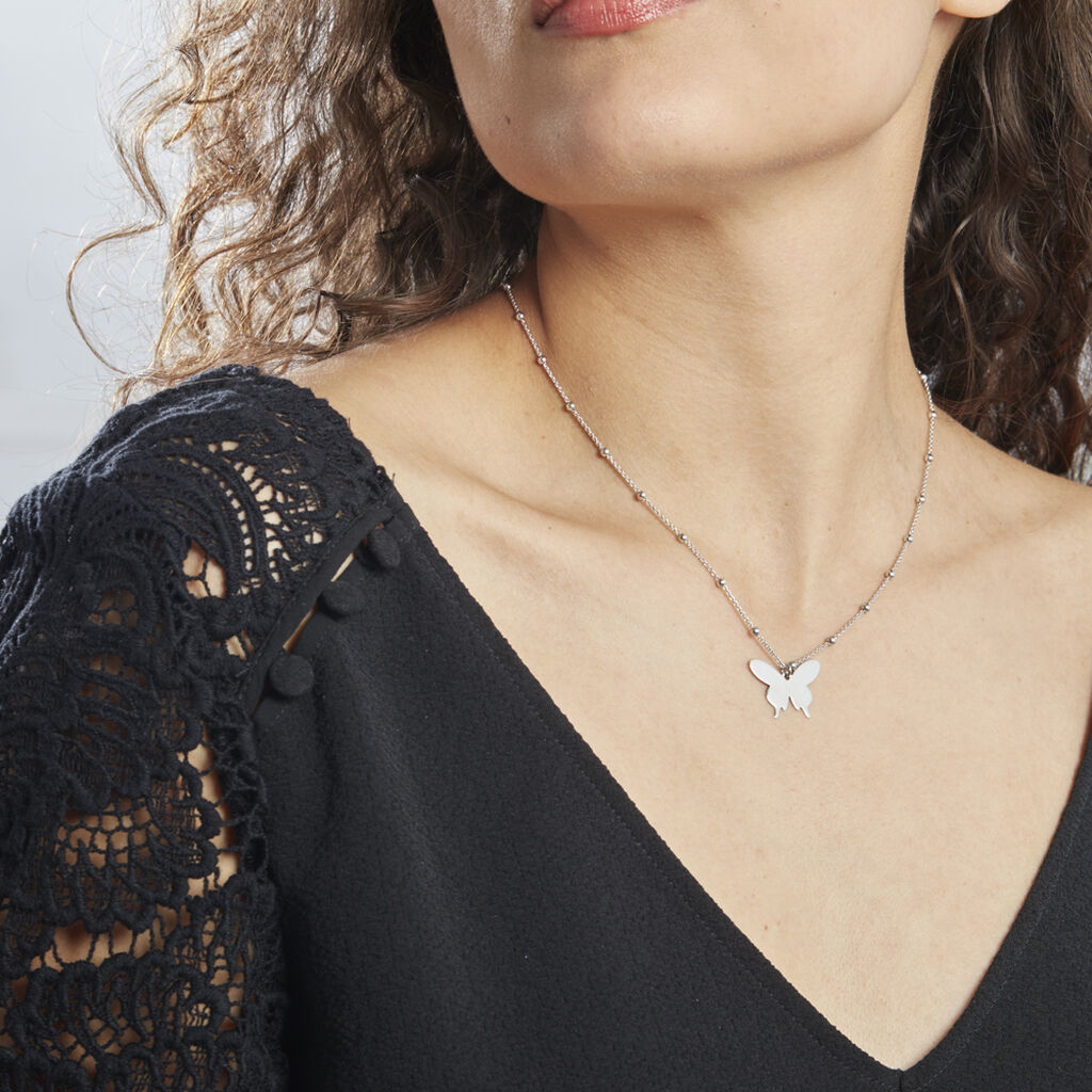 Collier Argent Lauree
