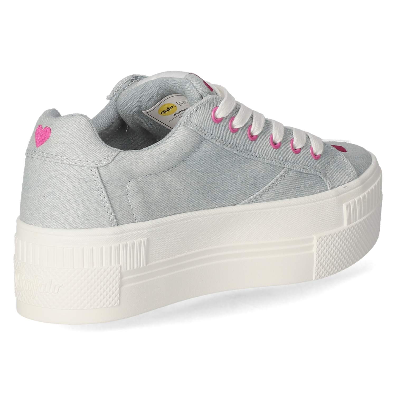Buffalo Low Sneaker PAIRED HEART - blue/pink