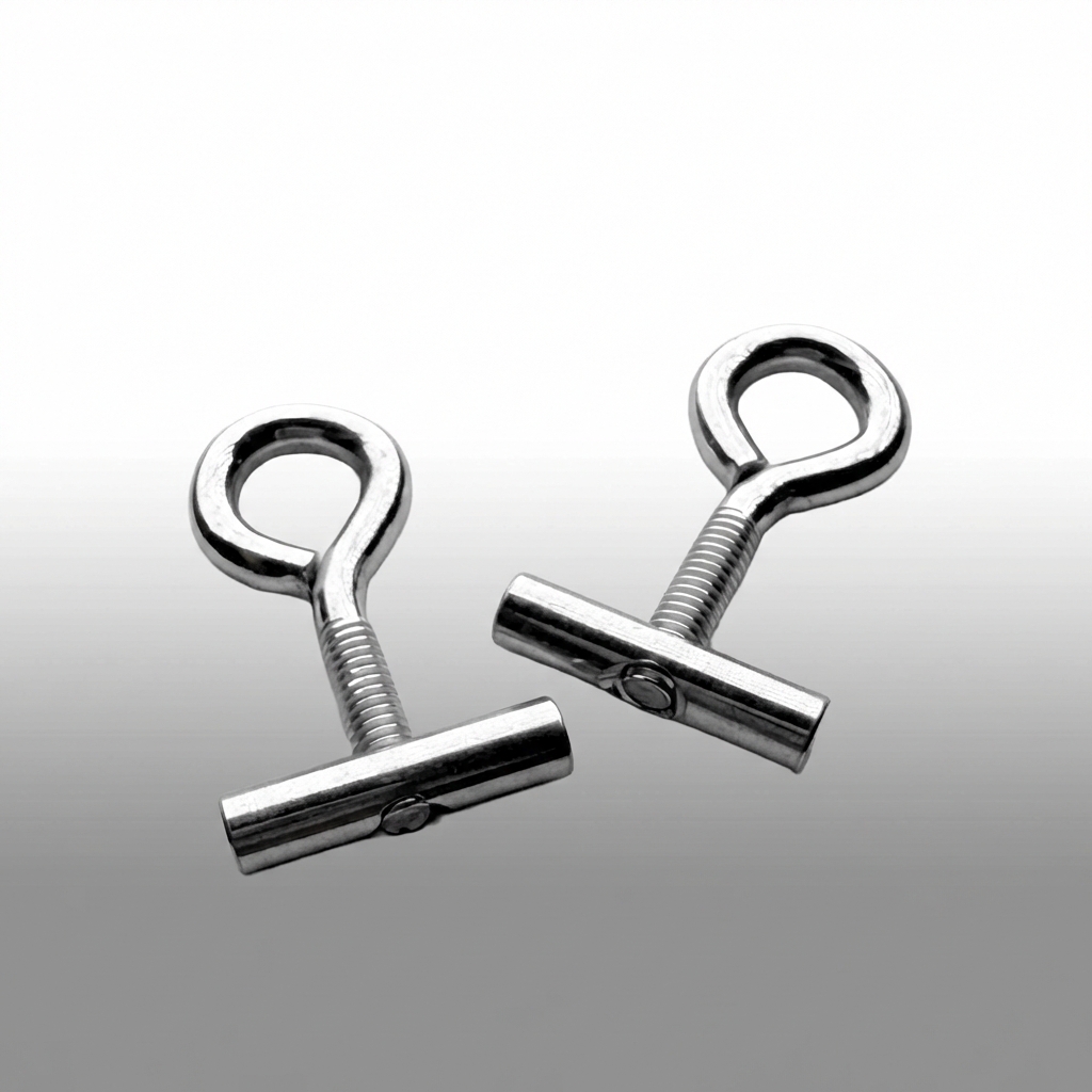 040parts 5 mm railstopper met schroefoog - Set van 2
