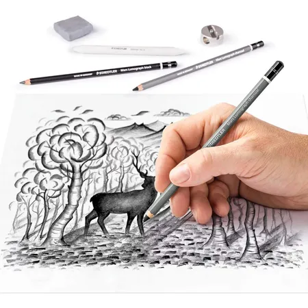 STAEDTLER® Kohle Set Design Journey, 12-teilig