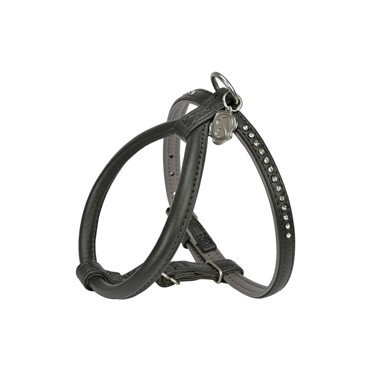 MORE LIFESTYLEPETS Deluxe Geschirr anthrazit XS