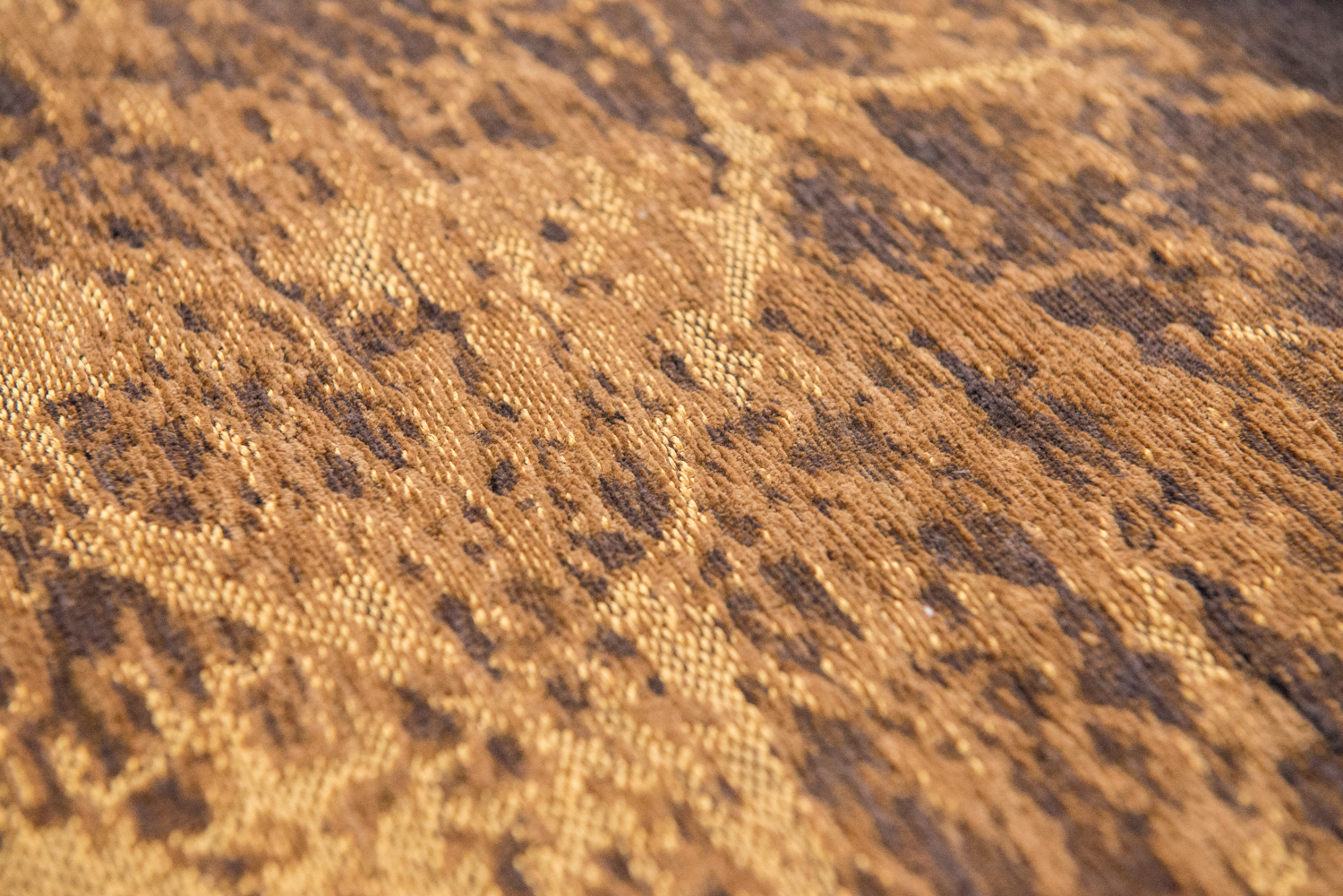Ecorugs vloerkleed Cracks goud ∅ 140 cm