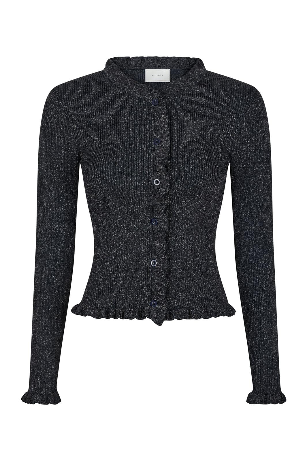 Neo Noir Eshra Knit Blouse 164433 midnight blue