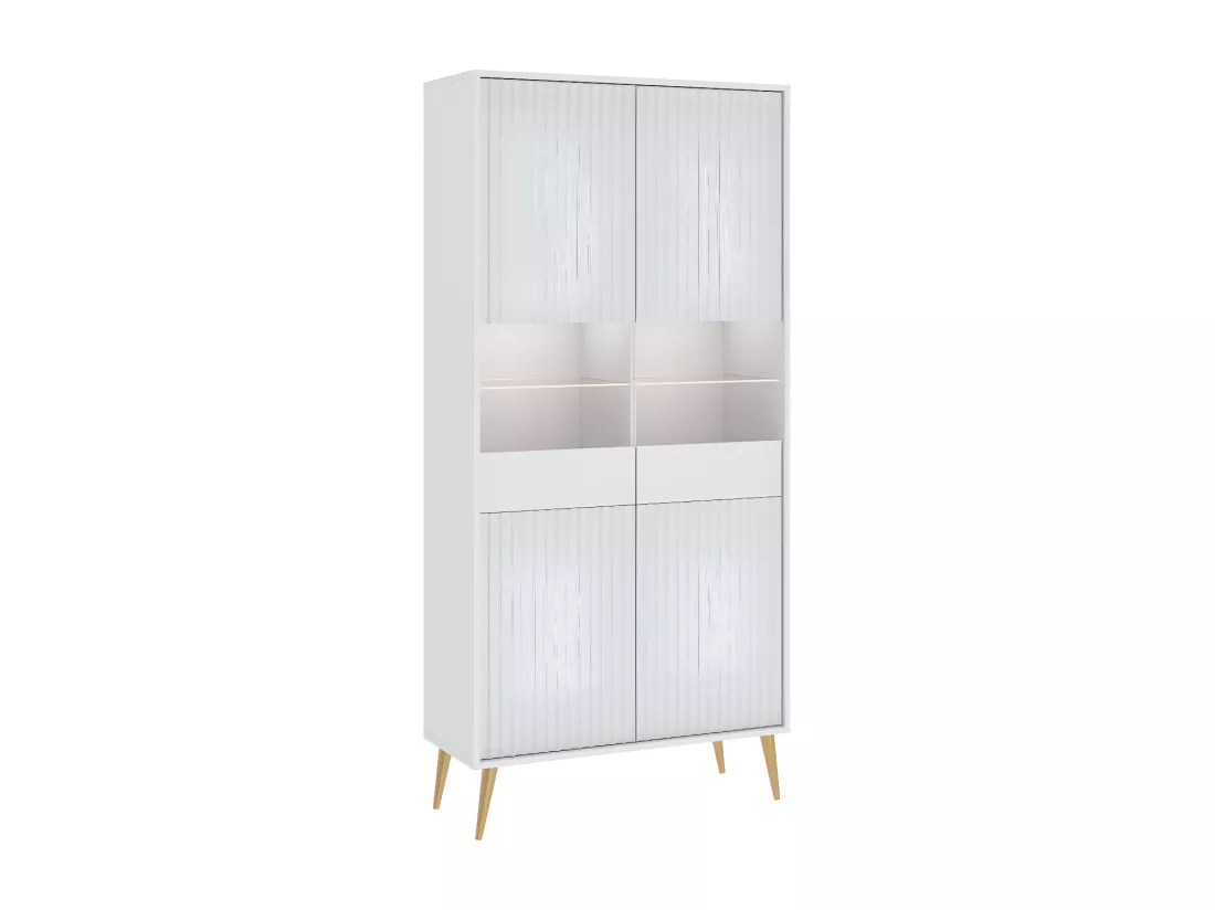 Vitrine BARCELONA - 2 Portes Blanc