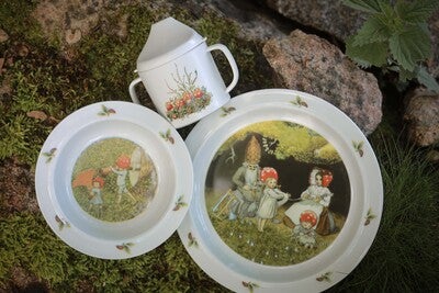 Elsa Beskow Tomtebobarna Barneservise 3 Deler