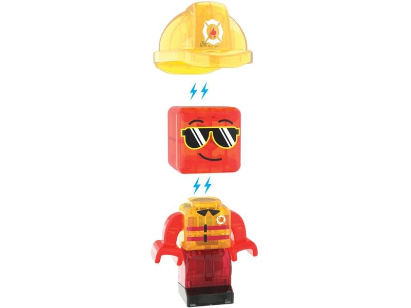 Magna-Tiles Fire Rescue 27 Teile Rettungs- und Bau-Set mit 27 magnetischen Teilen