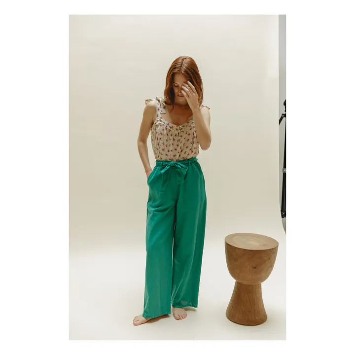 Emile et Ida Pantalon Zemily Lin - Collection Femme | Vert