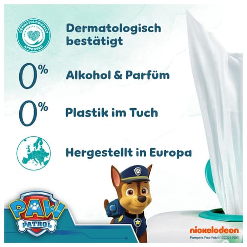 Pampers Harmonie Aqua Baby Feuchttücher Paw Patrol Edition 3er Pack