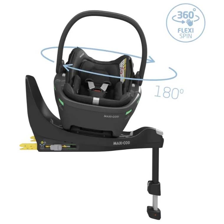 Maxi-Cosi Coral 360 i-Size zwart - draaibare autostoelen - Prénatal
