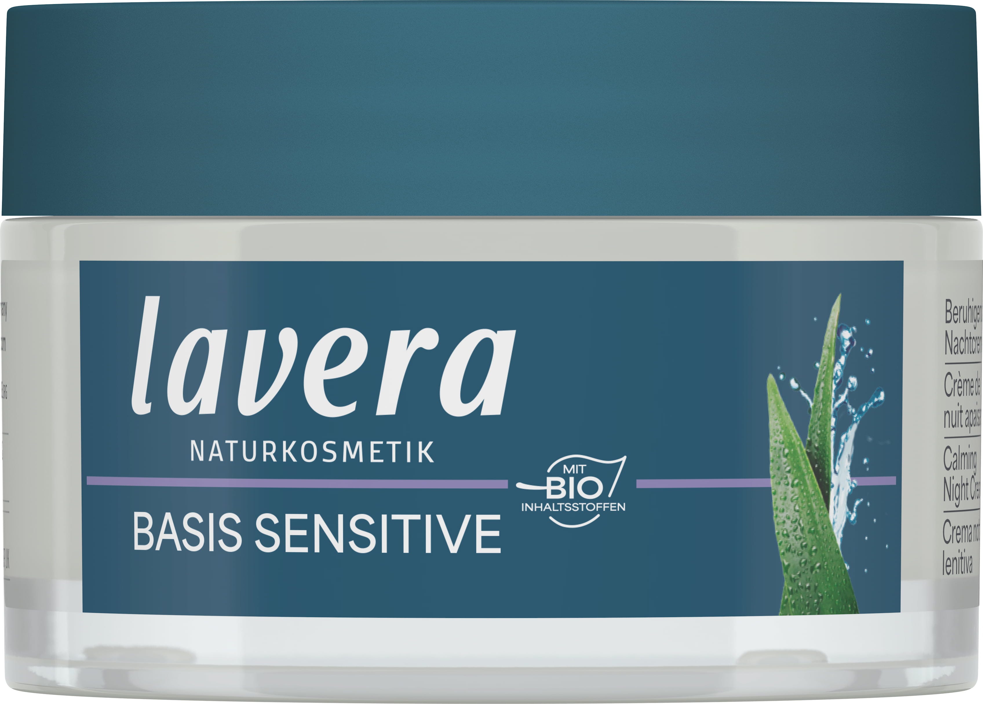 lavera  Basis Sensitiv Beruhigende Nachtcreme, 50 ml