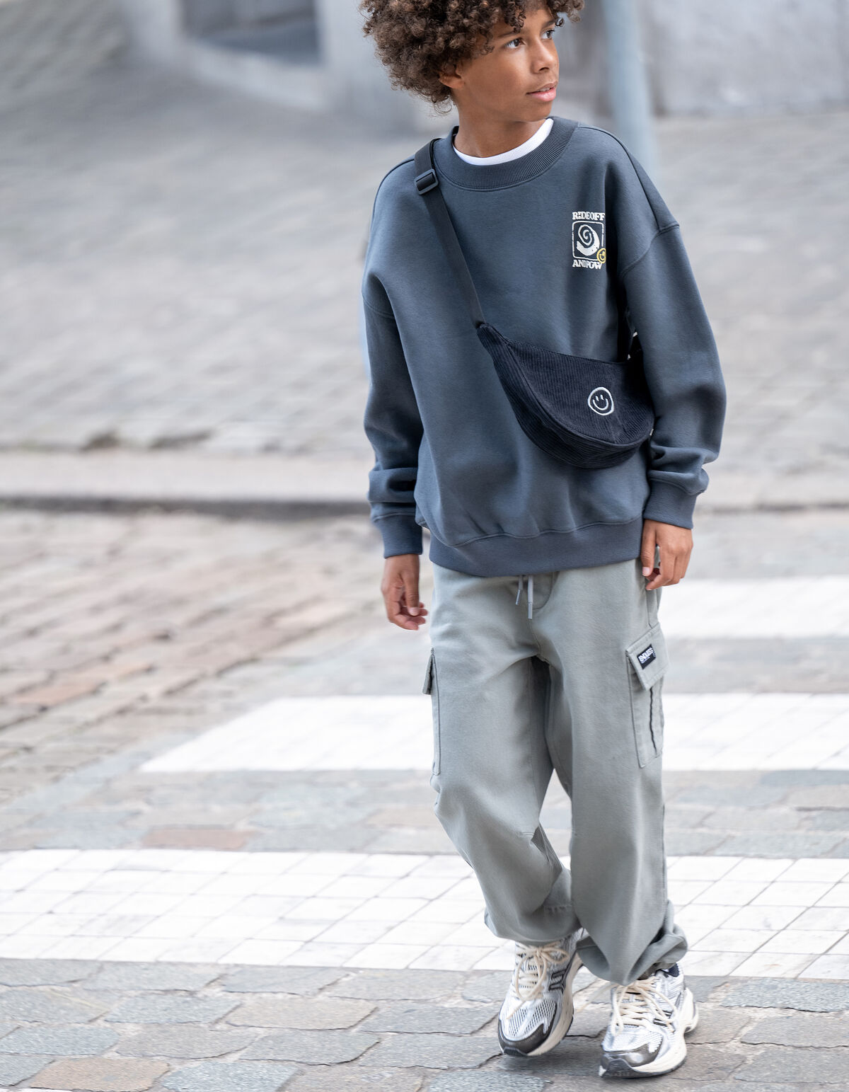 Loose Fit Jog Cargo Broek Khaki
