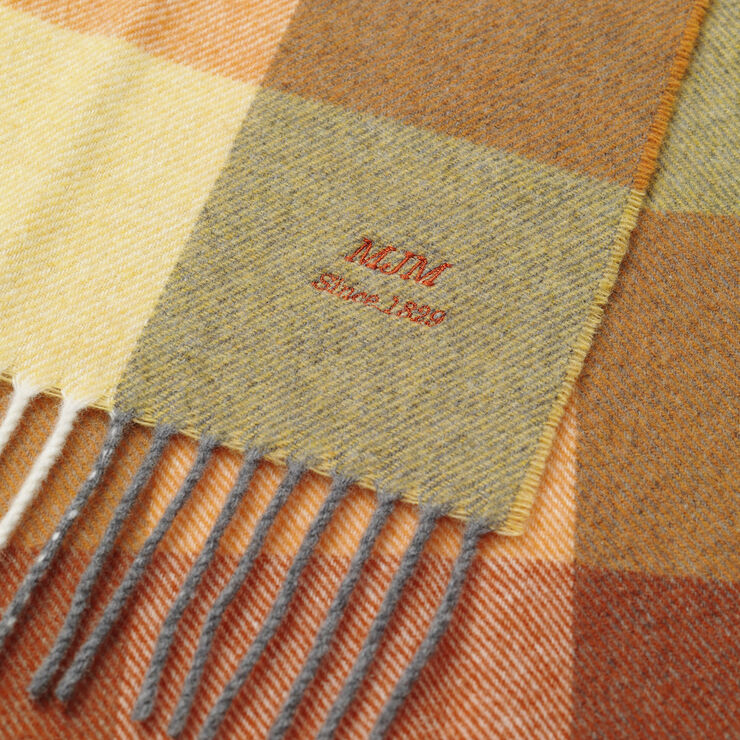 MJM Scarf Alma W Orange check