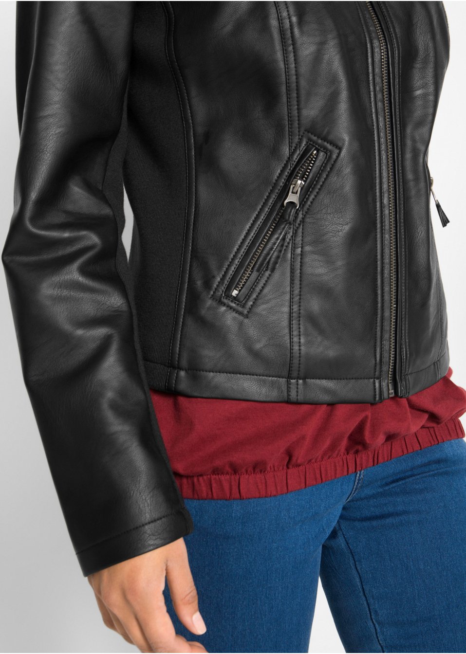 Veste à empiècements latéraux extensibles