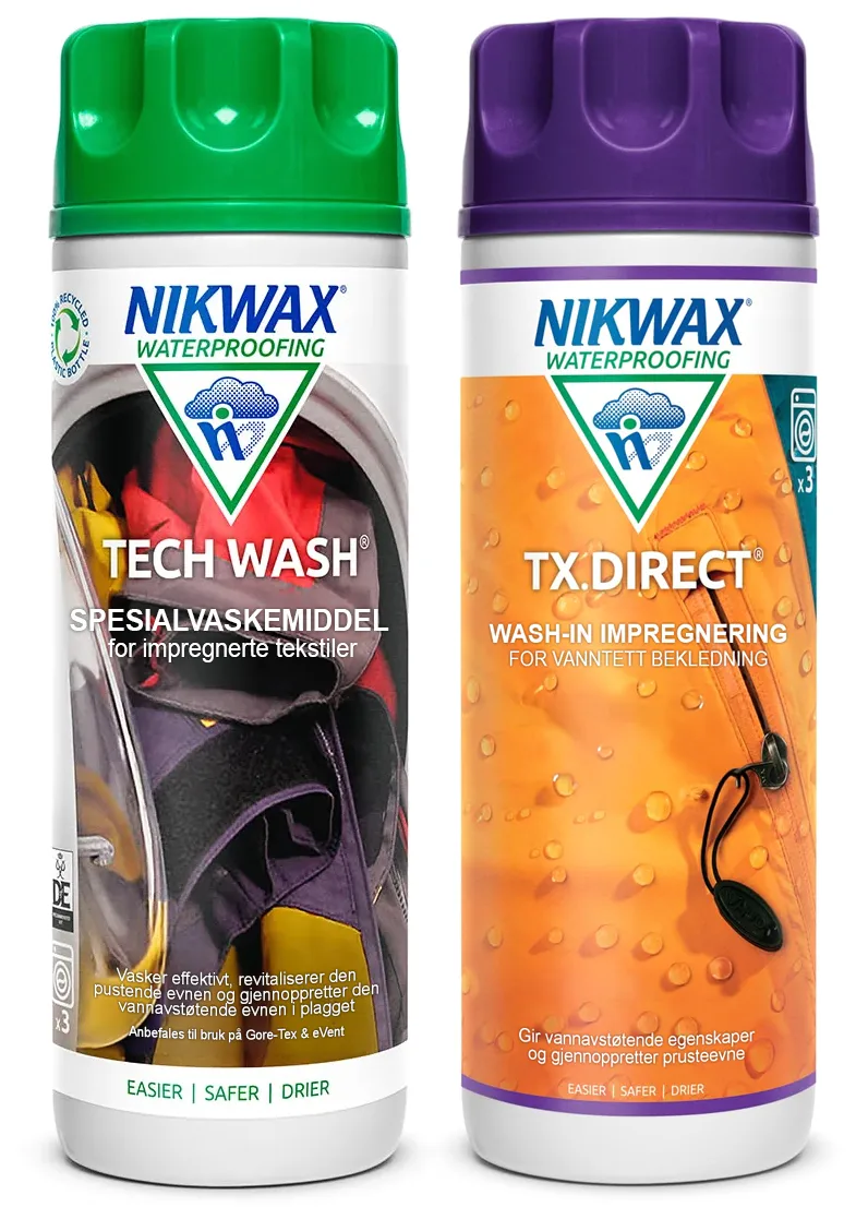 Nikwax 2 pk TX Dir & Tech Wash Display No Color