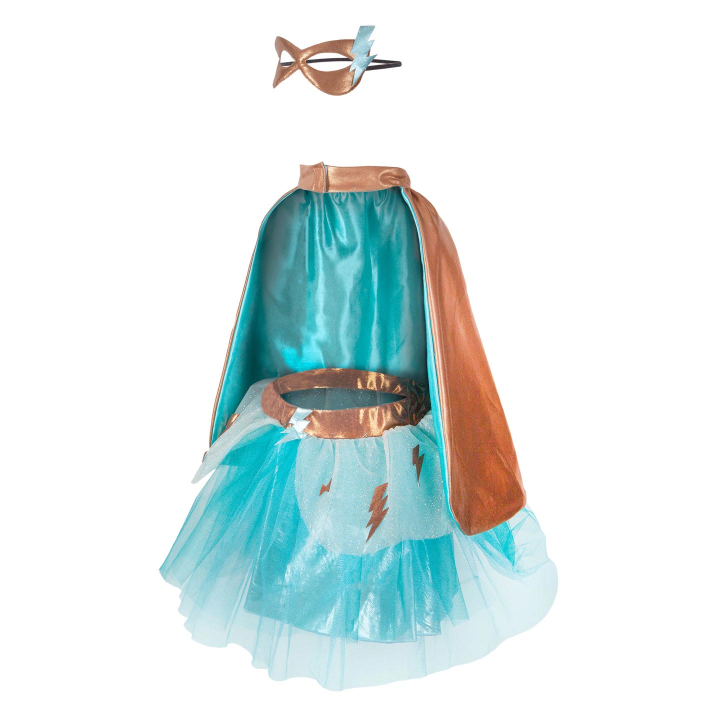 Verkleedset Super-Duper Heldin Blauw, 4-6 jaar
