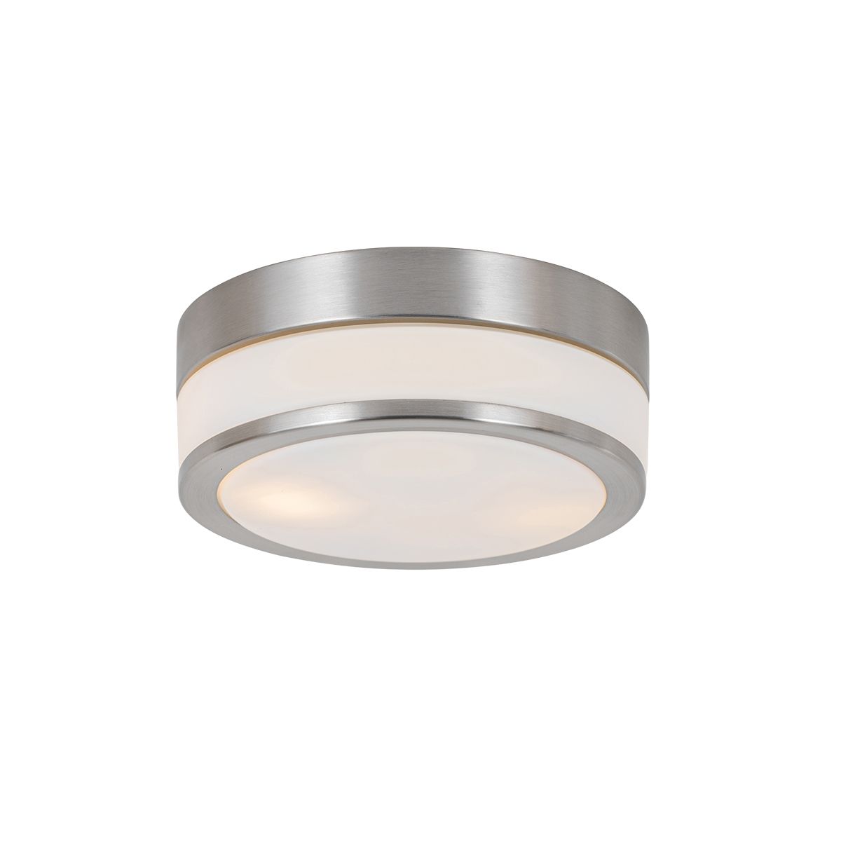 Moderne plafondlamp staal 23 cm IP44  - Flavi