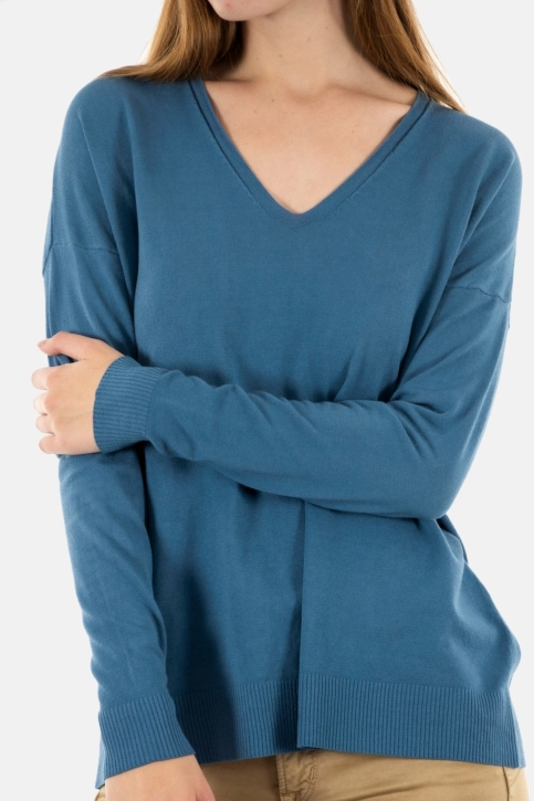 pull léger lauren vidal ple8001 denim