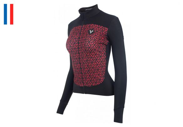 Maillot Manches Longues Femme LeBram Croix de Fer Bordeaux Coupe Ajustée