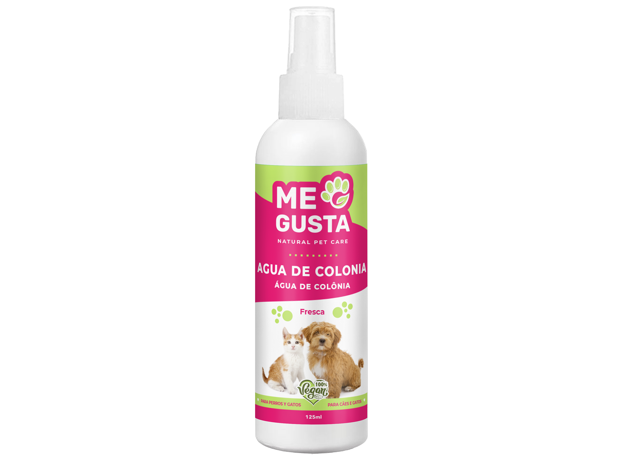 ÁGUA DE COLÓNIA ME GUSTA CÃES E GATOS 125ML