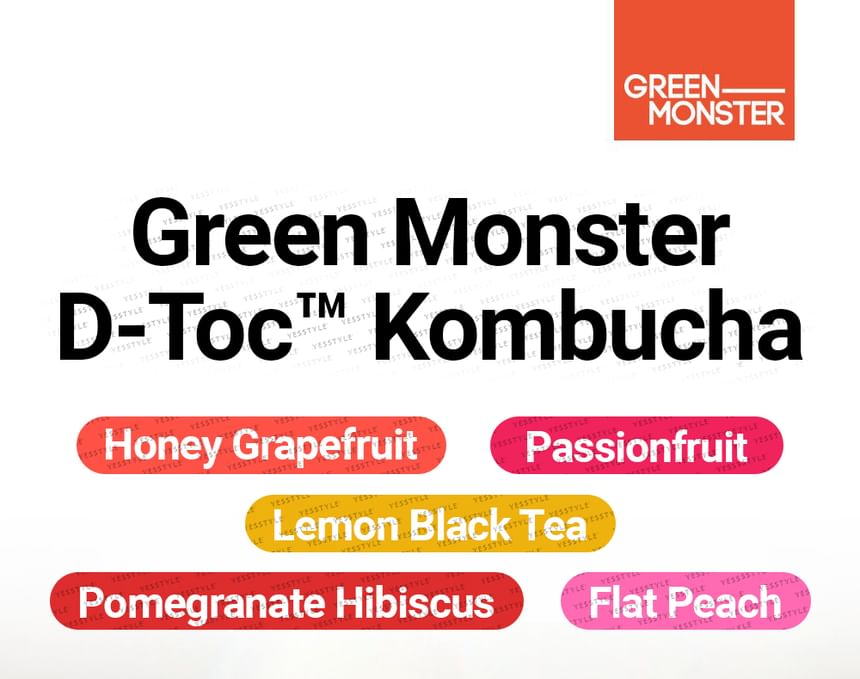 GREEN MONSTER - D-Toc Kombucha - 5 soorten
