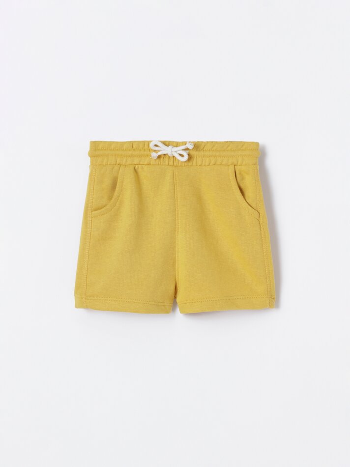 Conjunto de 4 Bermudas Felpudas - Azul Marinho