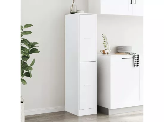 Armoire d'apothicaire blanc 30x41x144,5 cm bois d'ingénierie