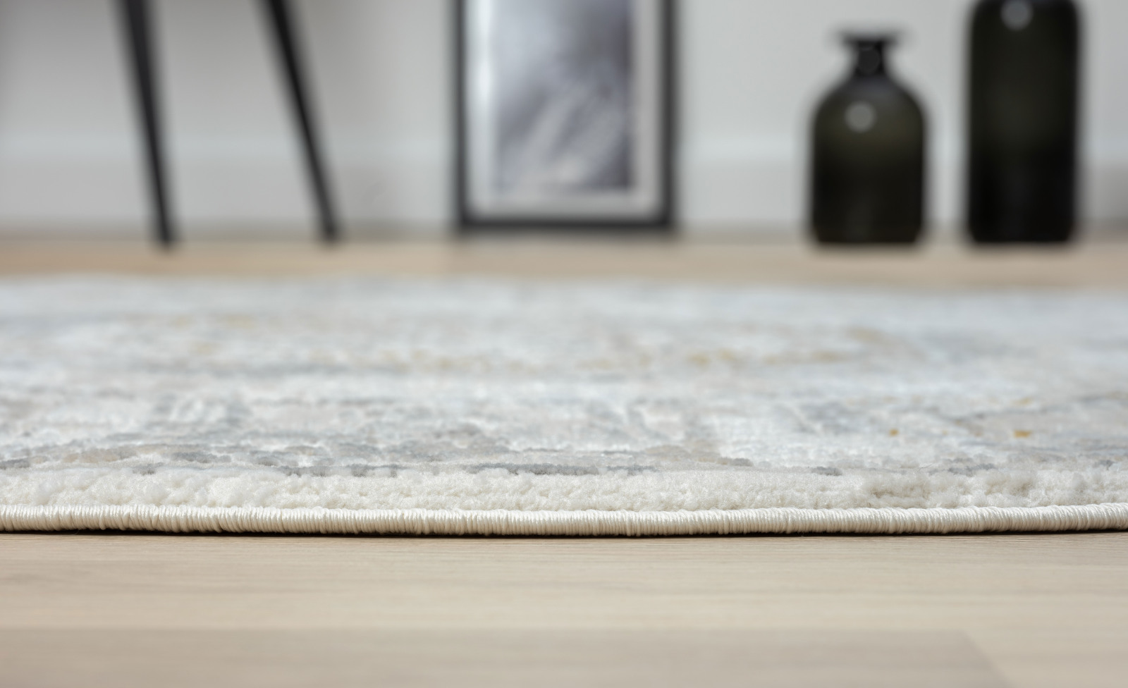 Kurzflorteppich MY KAZAK - beige - Ø 120 cm