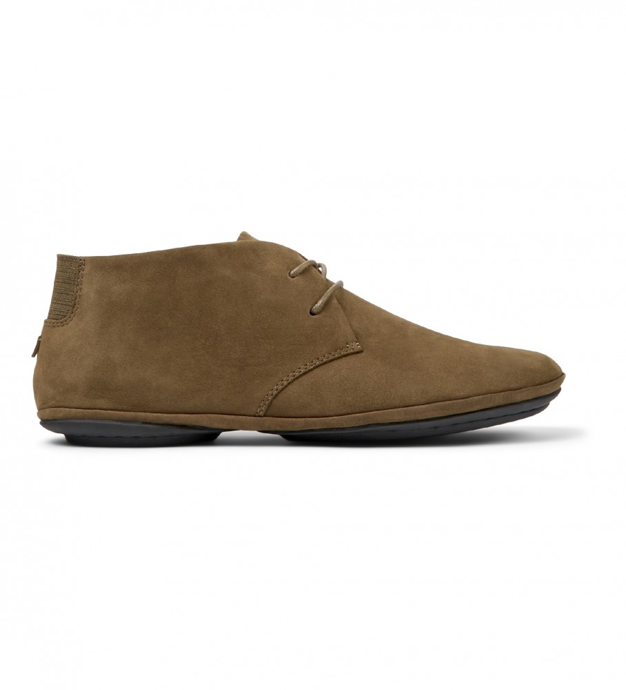 Sapatos de couro marrom Camper Right Nina