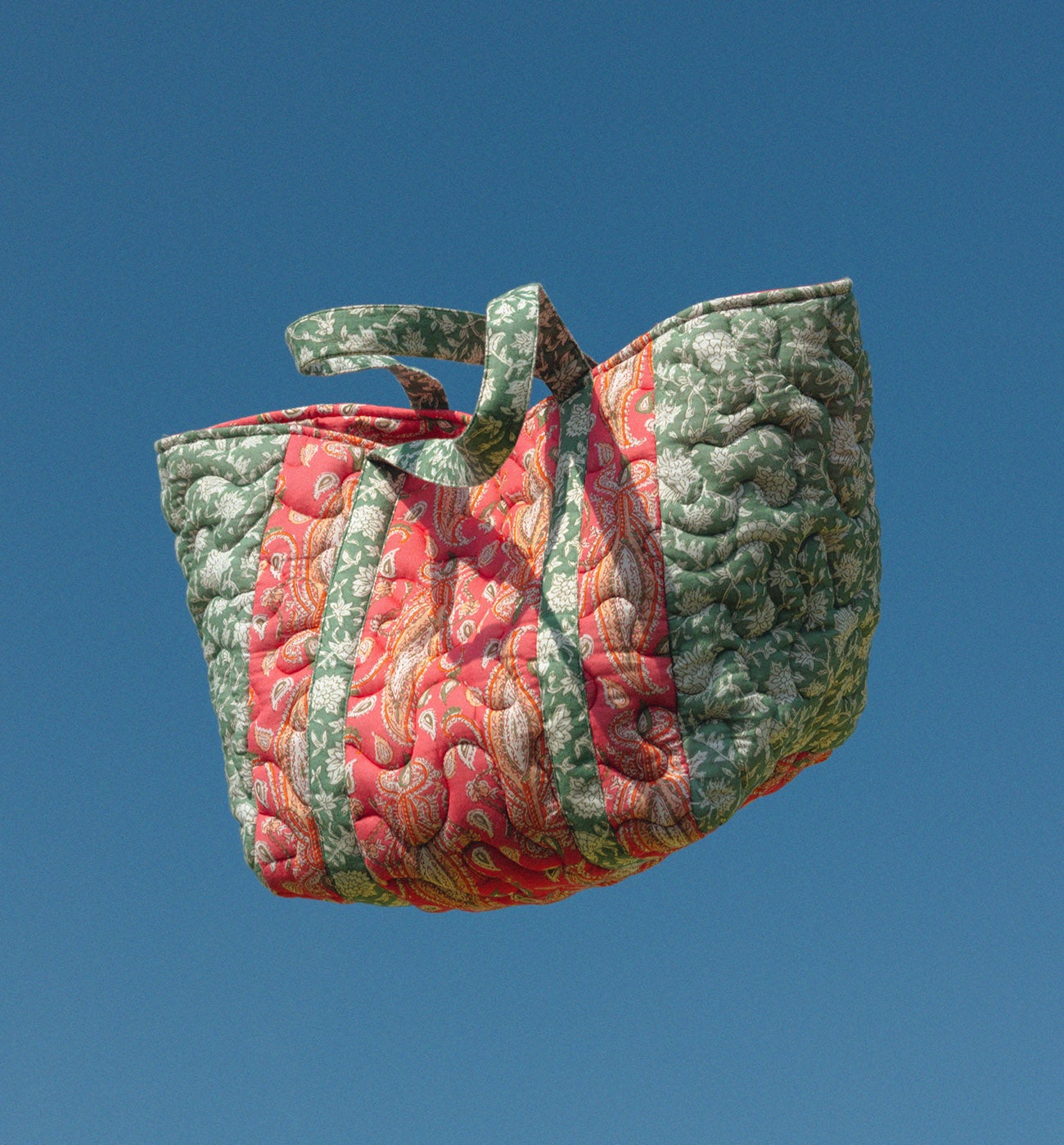 Grand sac matelassé Femme - Imprimé multicolore