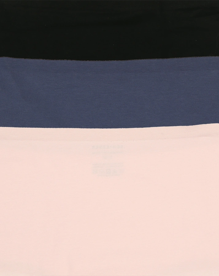 Panty INVISIBLE COTTON 3er Pack in schwarz/navy/rosa