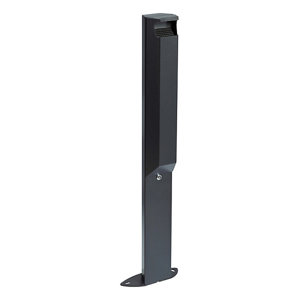 ROSSIGNOL Cendrier 3l /pied arkea avec serrure - anthracite mat