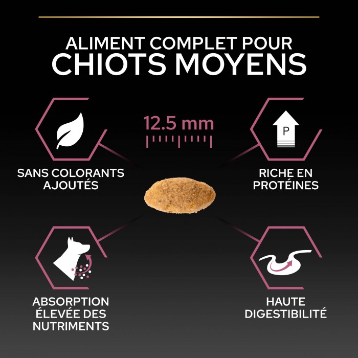 PRO PLAN Sensitive Skin Medium Puppy au Saumon - Croquettes pour chien