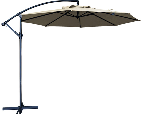 Soluna Lyon zweefparasol, Ø 300 cm, hoogte 270 cm, ecru
